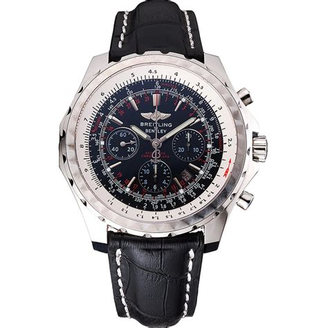 breitling bentley black croco leather|breitling bentley chronograph.